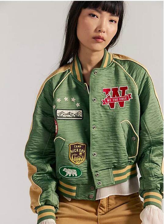 Free People Jackets & Blazers - Free People We The Free Star Power Souvenir Jacket L (NWOT)